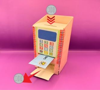 つくろう！ATM風貯金箱